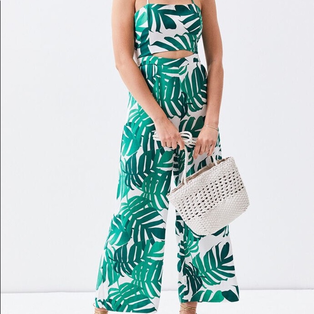 Bardot Geometric Palm Jumpsuit